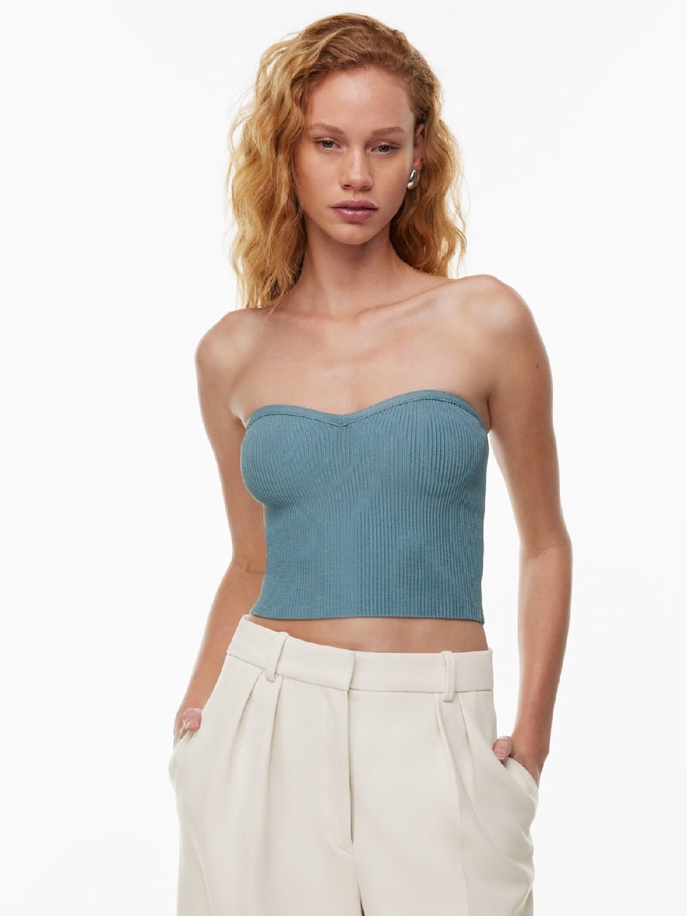 Babaton Sculpt Knit Sweetheart Tube Top